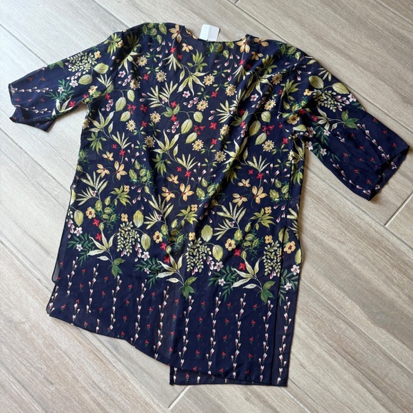 Les Amis Floral Flowy Cardigan/Cover-Up – Women’s Size L (NWT) - Picture 4 of 4